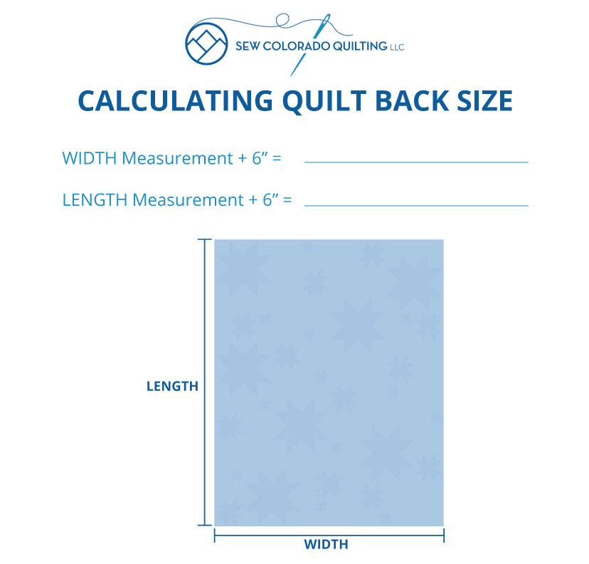 How to Piece a Quilt Backing + Quilt Backing Chart